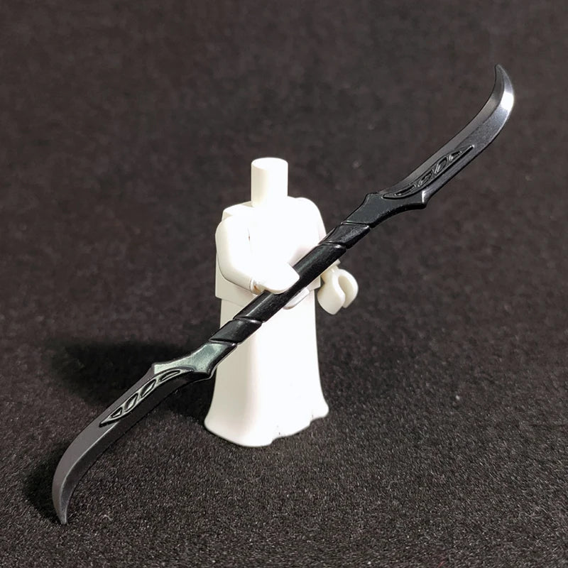 10PCS/SET Middle Ages Knights Elf  MOC  Shield Sword  Spear  For 4cm Mini Dolls  Building Blocks Brick Toys For Kid