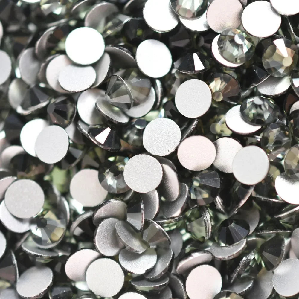 SS4-40 Yellow Citrine Glass Non HotFix Rhinestones Flatback Crystal Strass Glitter for DIY Manicure 3D Nail Art Fabric Garment