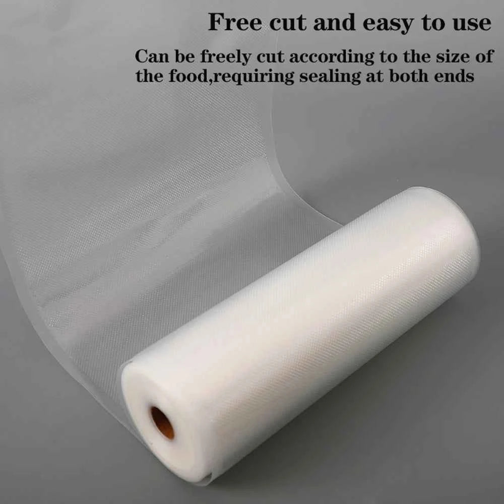 1 Rolls Vacuum Bags For Food, 500cm Per Roll,Reusable, BPA-free,Food Vacuum Sealer Bags For Vac Storage Meal Prep Sous Vide