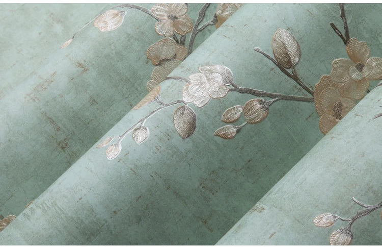 Home Improvement Wall Painting Wallpaper Contact Paper Bedroom Living Room 3D Floral Wall Papers home decor papel de parede