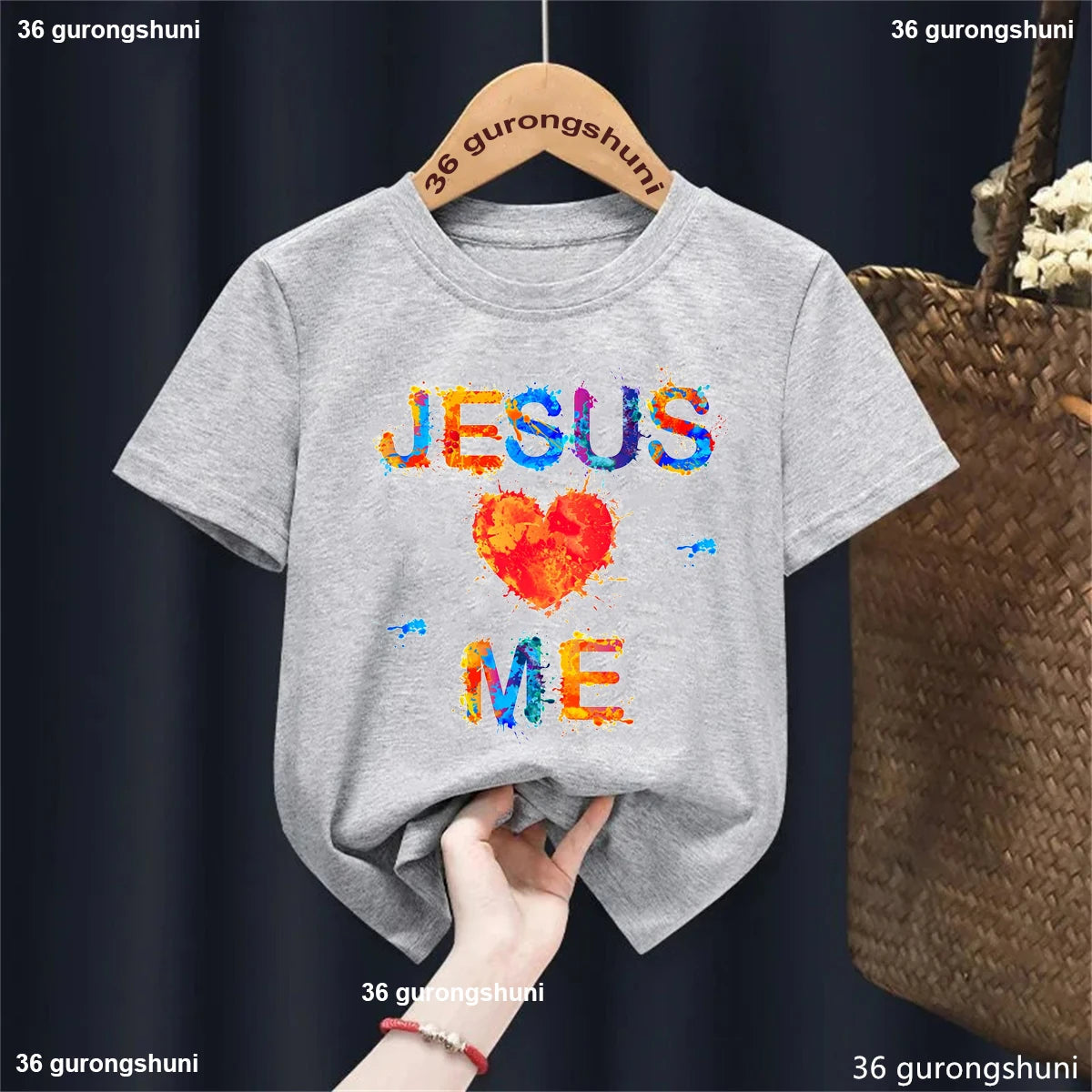 Newest Jesus Love Me Graphic Printed Tshirt Girls/Boys Cool 2-13 Years Kids Clothes Summer Fashion Short Sleeve T-Shirt Tops