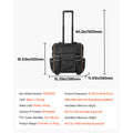 SucceBuy 110Lbs Rolling Tool Bag 25 Pockets Roller Tool Bag on Wheels with Telescoping Handle Toolbag Organizers for Mechanic