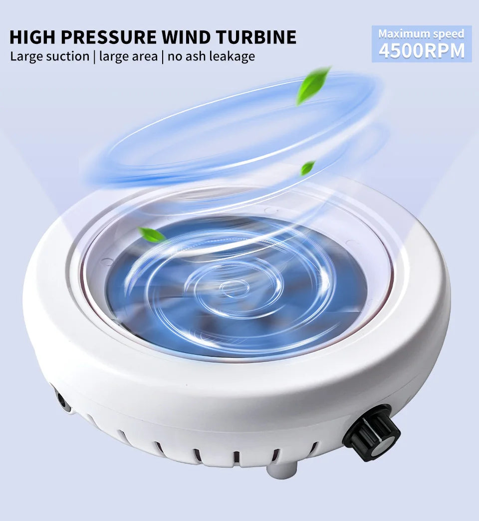 45000 RPM Super Suction Nail Dust Collector Powerful Nails Dust Extractor Nail Art Manicure Fan Vacuum Cleaner And Filter