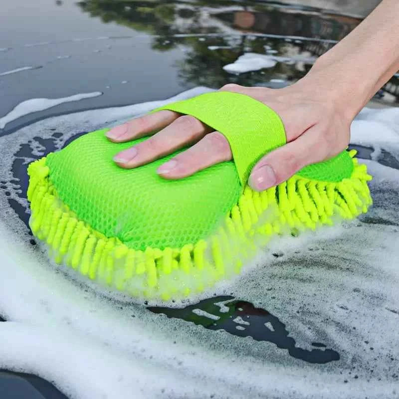Microfiber Car Wash Sponge Glove – Scratch-Free Cleaning