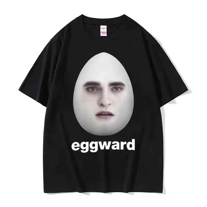 Hot Twilight Eggward Funny Meme T Shirt Edward Cullen Parody Humor Tshirt Men Women Casual  Cotton Short Sleeve T-shirt Tops