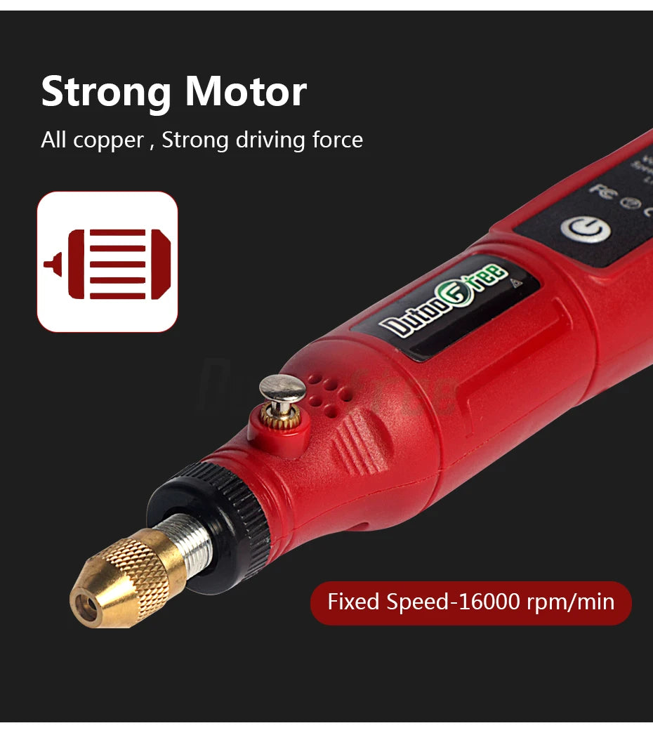 USB Cordless Rotary Tool Kit Woodworking Engraving Pen DIY For Jewelry Metal Glass Mini Wireless Drill With 24PCS Accessory