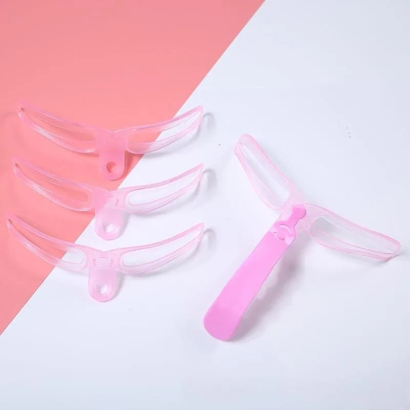 8pcs/set Eyebrow Shaping Template Helper Eyebrow Stencils Kit Grooming Card Eyebrow Defining Makeup Tools mask