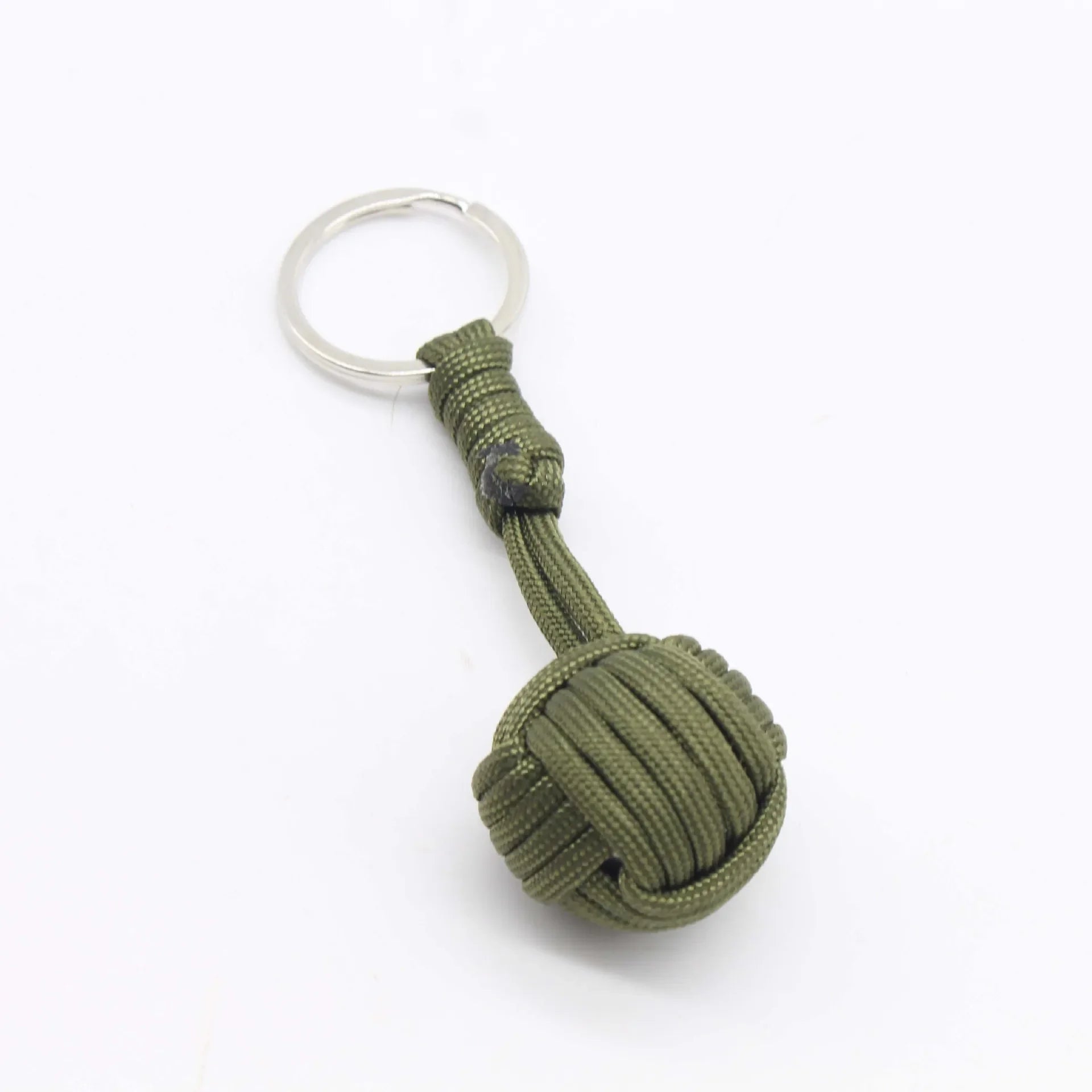 Militar Parachute Woven Rope Ball Portable Chaveiro Lanyard Key Ring Monkey Fist Key Chains, Outdoors Survival Tool Jewelry