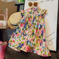 2026 Summer Baby Girls Beach Dresses Summer Soft Breathable Kids Girls Clothing Children Holiday A-Line Dress Vestidos