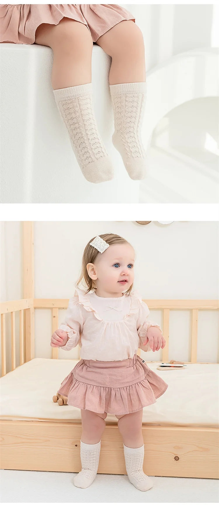 3Pairs/lot Kids Socks For Girls Boys Spring Summer Thin Soild Socks For Newborn Children's Cotton Mesh Non-slip Floor Sock 0-5Y