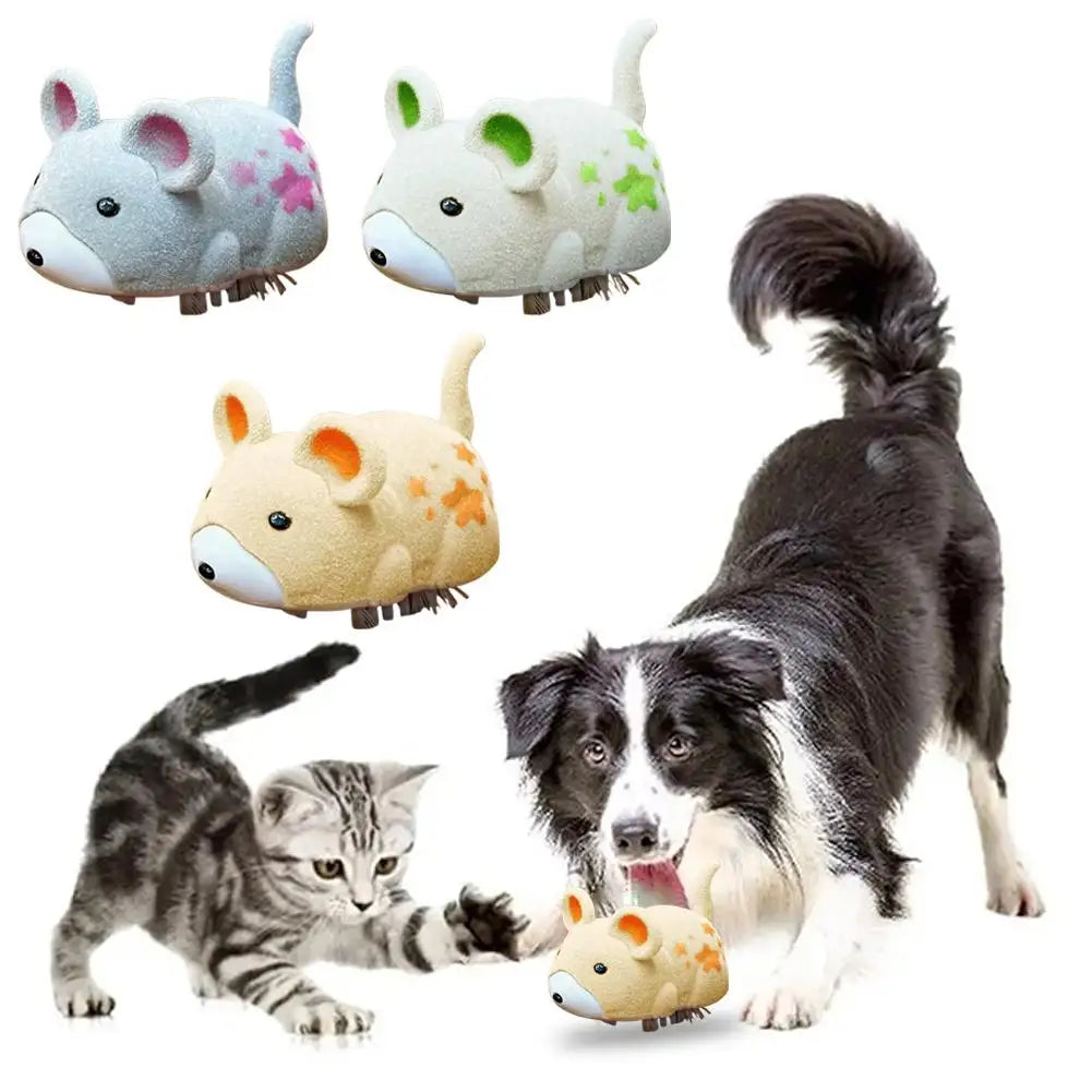 Interactive Cat Toys for Indoor Cats Cat Mouse Toy Electric Vibration Mouse Automatic Moving Kitten Toys Home