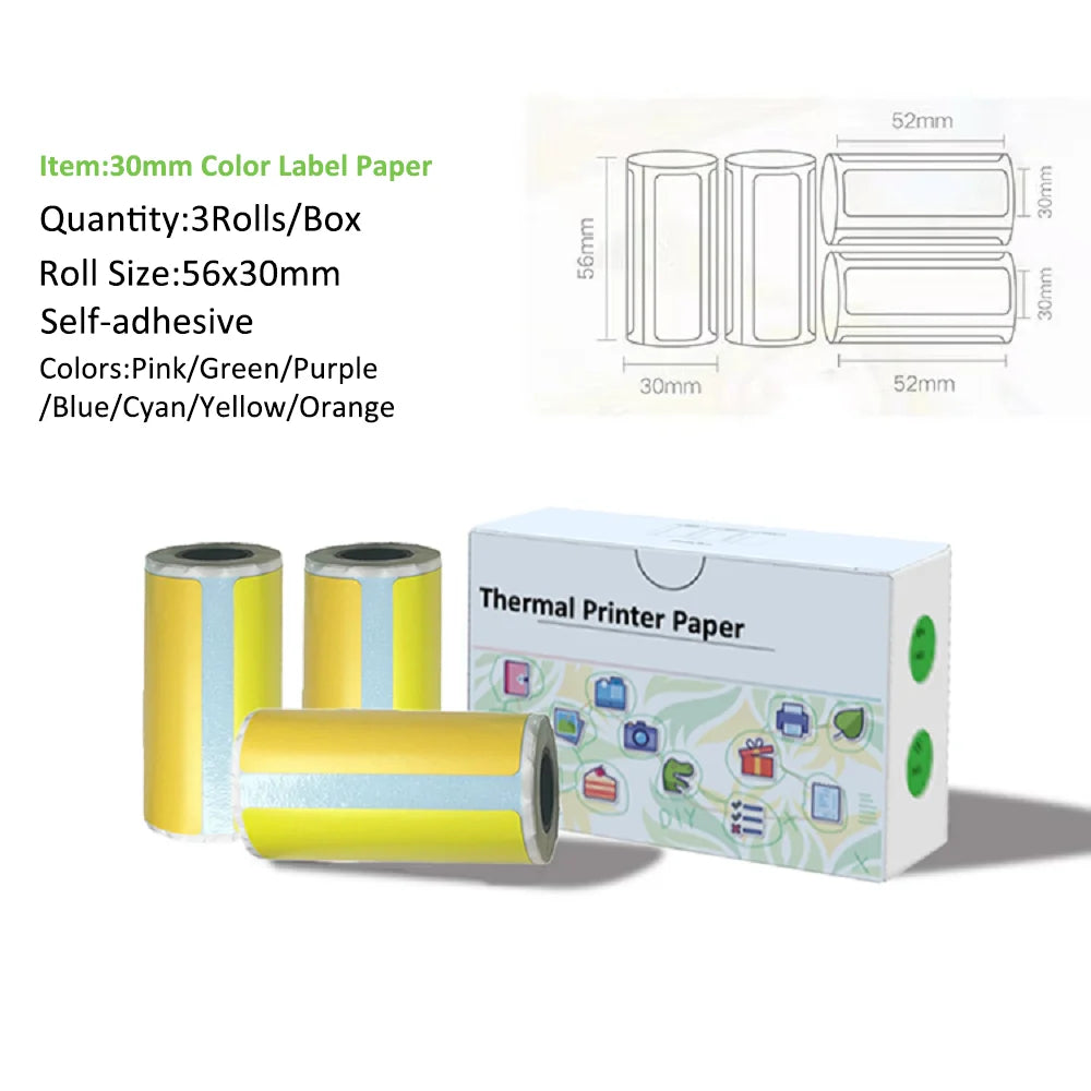 Thermal Portable Printer Mini Pocket Print Photo Thermal Label Printers With 57mm Printing Wireless BT Android And iOS Printers