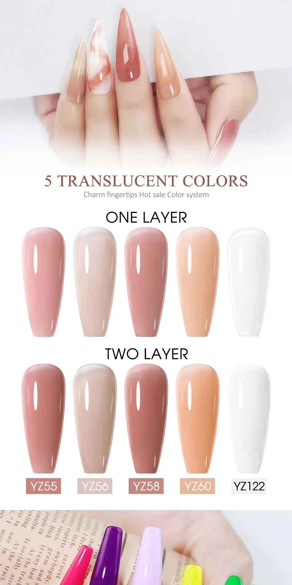 Arte Clavo TPO HEMA FREE Top Quality Discount Price 131 Colors Nail Gel Polish New Formula Nail Gel 15ml Bottle UV Gel Varnish