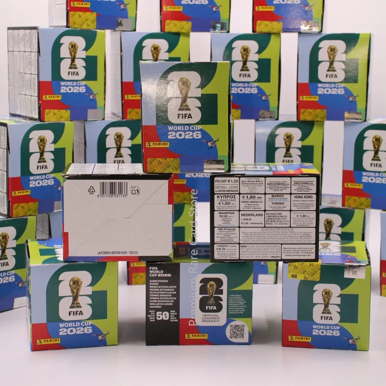 Genuine Panini FIFA 2026 Official Licensed Sticker Collection Full Box with Packs for Soccer Fans Album Stickers Collectors