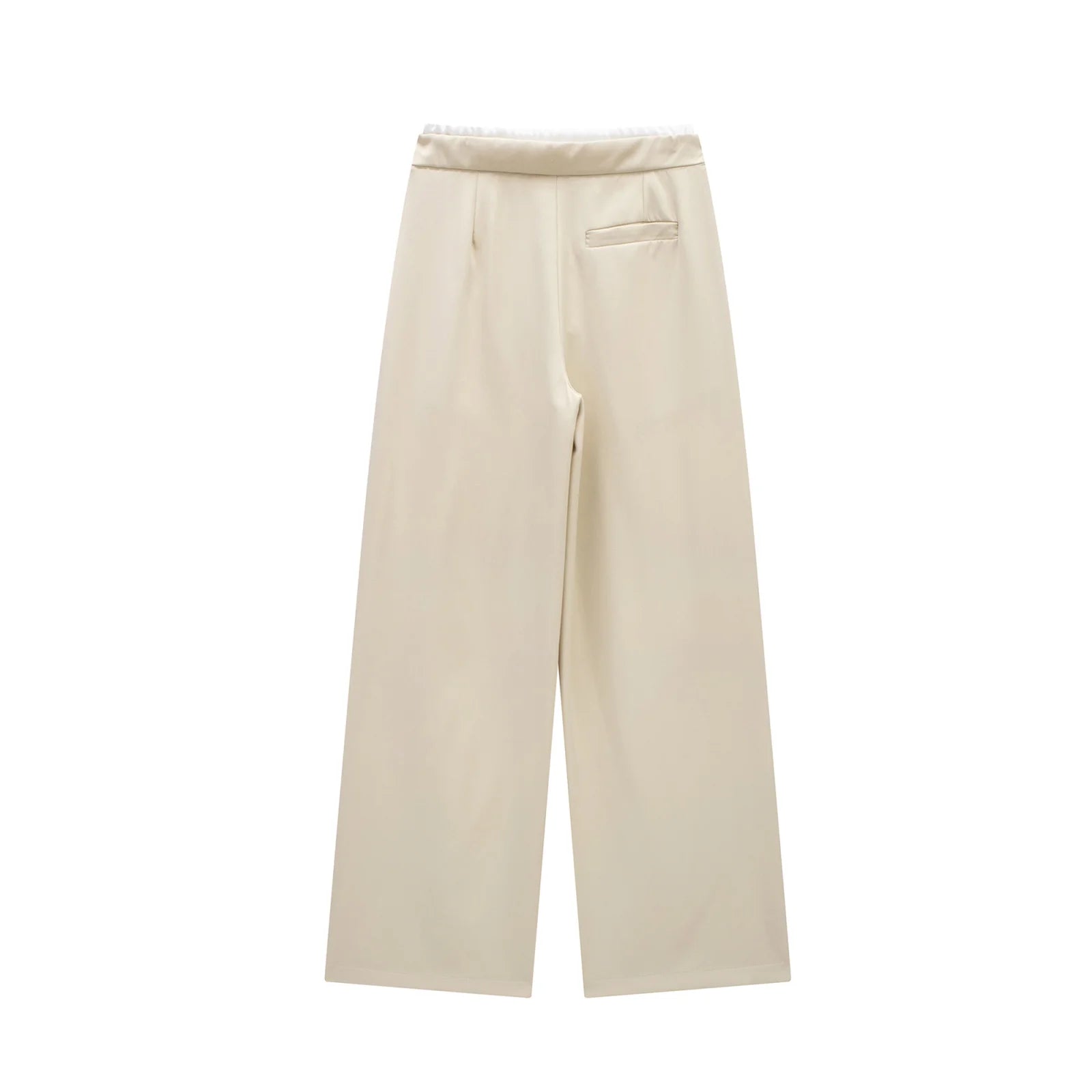 MUJER 2025 Wide Leg Pants for Women High Waist Baggy Pants Woman Summer Pleated Loose Pants Women Streetwear Tied Woman Trousers