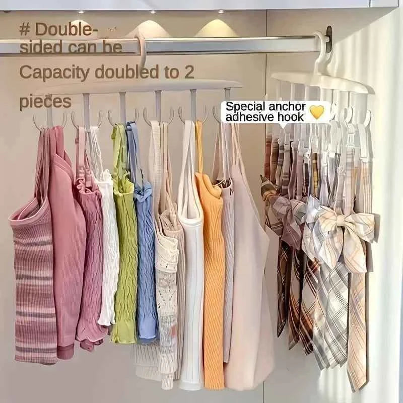12-Hook Rotating Hanger – Space-Saving Closet Organizer for Ties, Belts, Underwear, Skirts | Portable Home & Dorm Storage 2030
