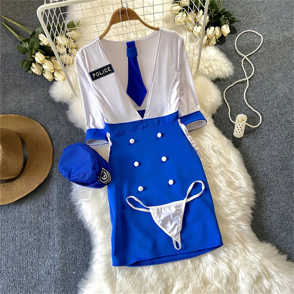 Summer Girls Sexy Hot Sweet Transparent Suspender Mini Dress Women Elastic Waist And Backless Strap Lolita Pajamas Bubble Skirt
