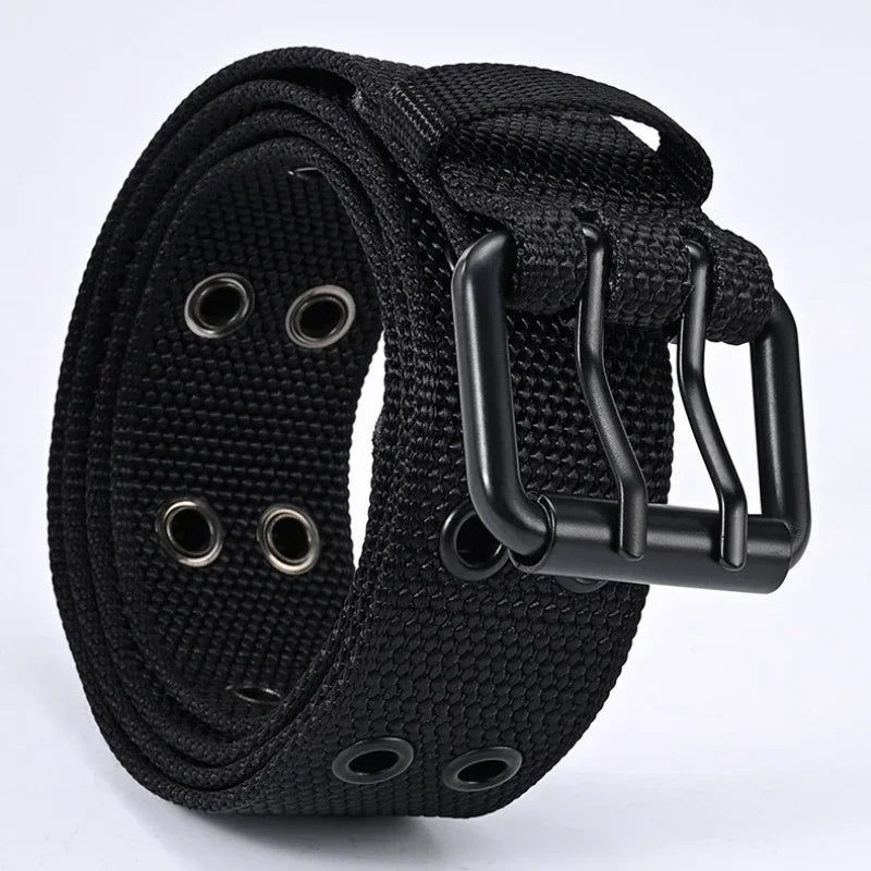 New Men Breathable Nylon Fabric Belt outdoor sport Belt Pin Buckle Trousers Jeans Belt Men Tactical Belt