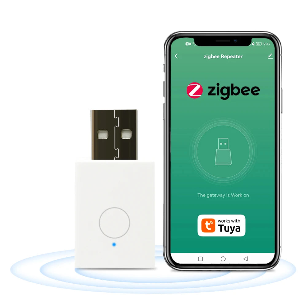 Mini ZigBee 3.0 Signal Repeater USB Signal Amplifier Extender for Tuya Smart Life Gateway Smart Home Devices Automation