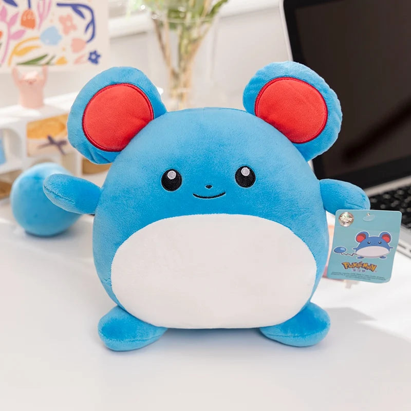 Genuine Pokemon Pikachu Stuffed Doll Cute Cartoon Anime Series Gengar  Eevee Stuffed Doll Kawaii Toys Hobbies Kids Birthday Gift