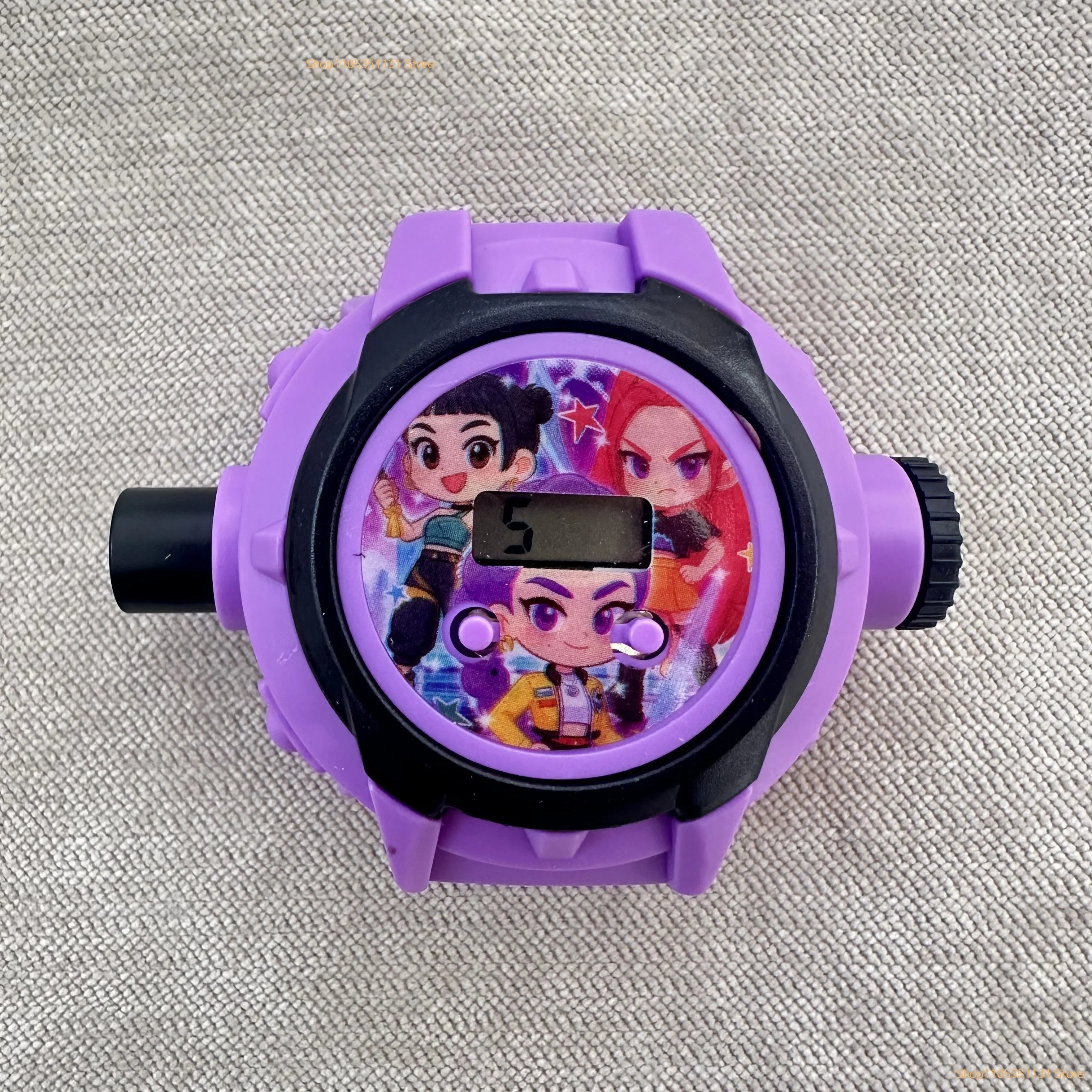 Kids Projection Watch 24 Images Cartoon Digital Electronic Wristwatch Multifunctional Toy Watch for Fans Birthday Party Favors
