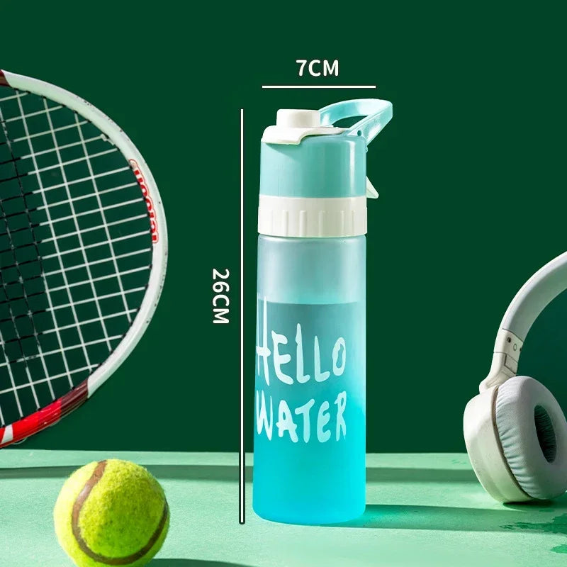 650ml Large Capacity Spray Water Bottle BPA Free Outdoor Sport Fitness Travel Drinkware Fitness Center Water Cup