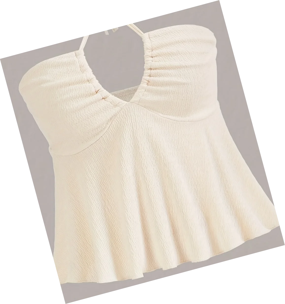 Cross-Tie Backless Halter Top, Summer Sexy Top, Women's Clothing