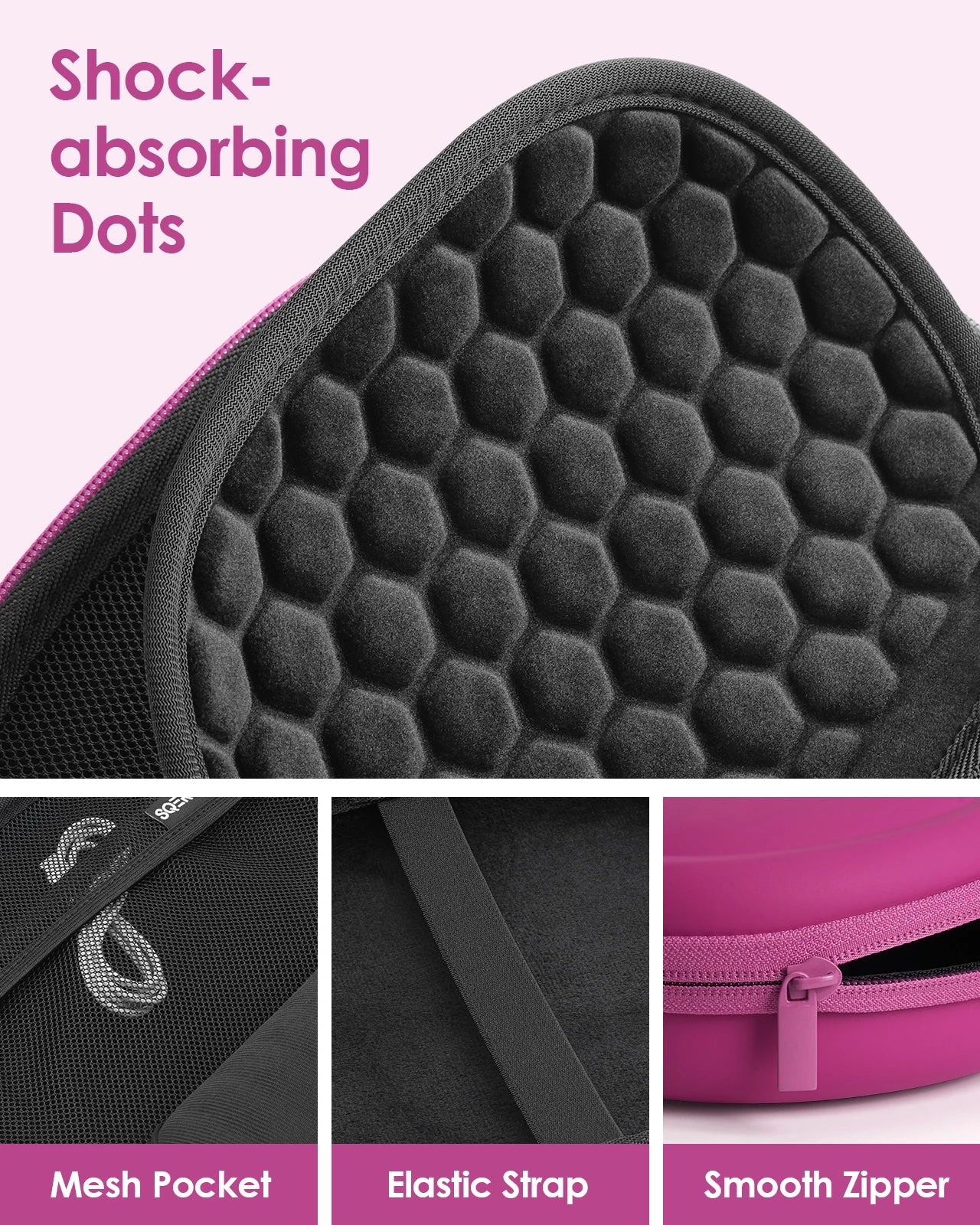 Headphone Case for Bose Quietcomfort/JBL Tune 720BT/520BT/510BT/Live 770NC/460NC, Upgrade PU Universal Travel Organizer Bag