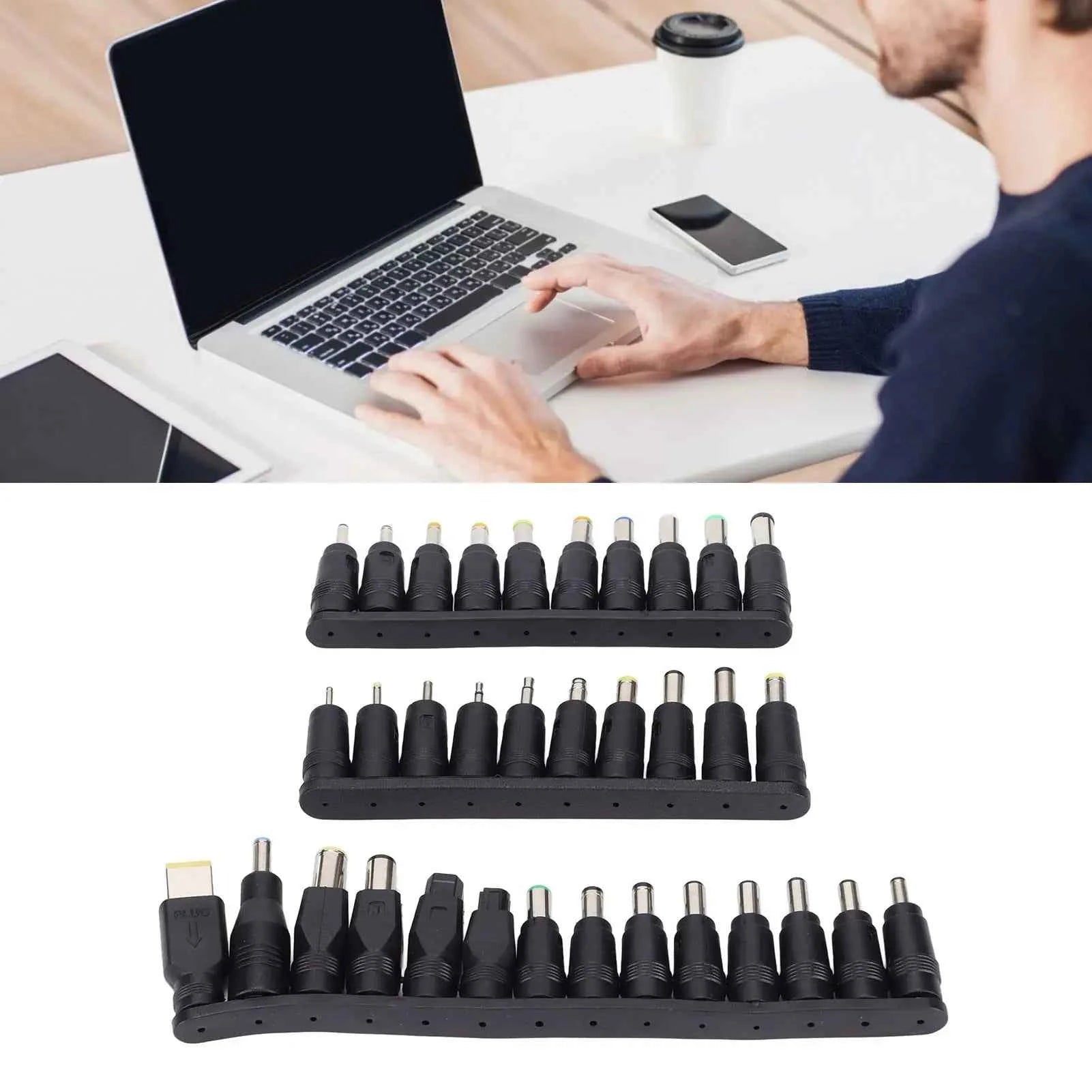 34Pcs DC Power Plugs 5.5mmx2.1mm Universal Laptop Power Connector Adapter Computer Accessories Plug Connector Cable