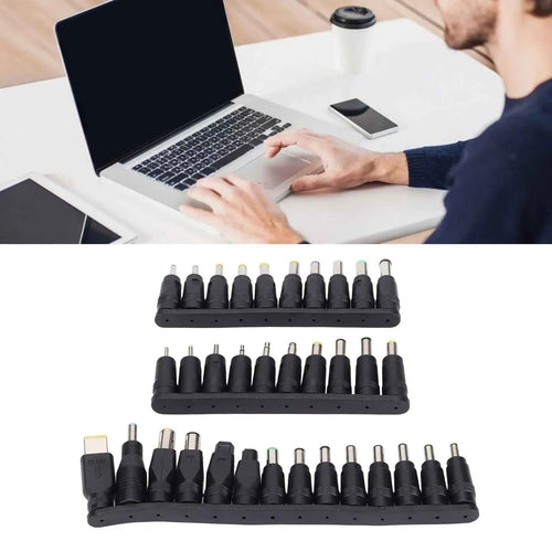 34Pcs DC Power Plugs 5.5mmx2.1mm Universal Laptop Power Connector Adapter Computer Accessories Plug Connector Cable