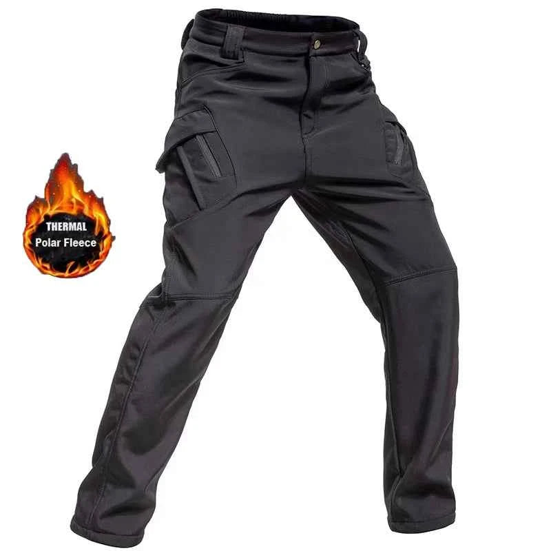 Winter Autumn Tactical Jackets Elastic Men Fleece Waterproof Suits Fishing Warm Hiking Camping Tracksuits Set Hood Coat S-5XL