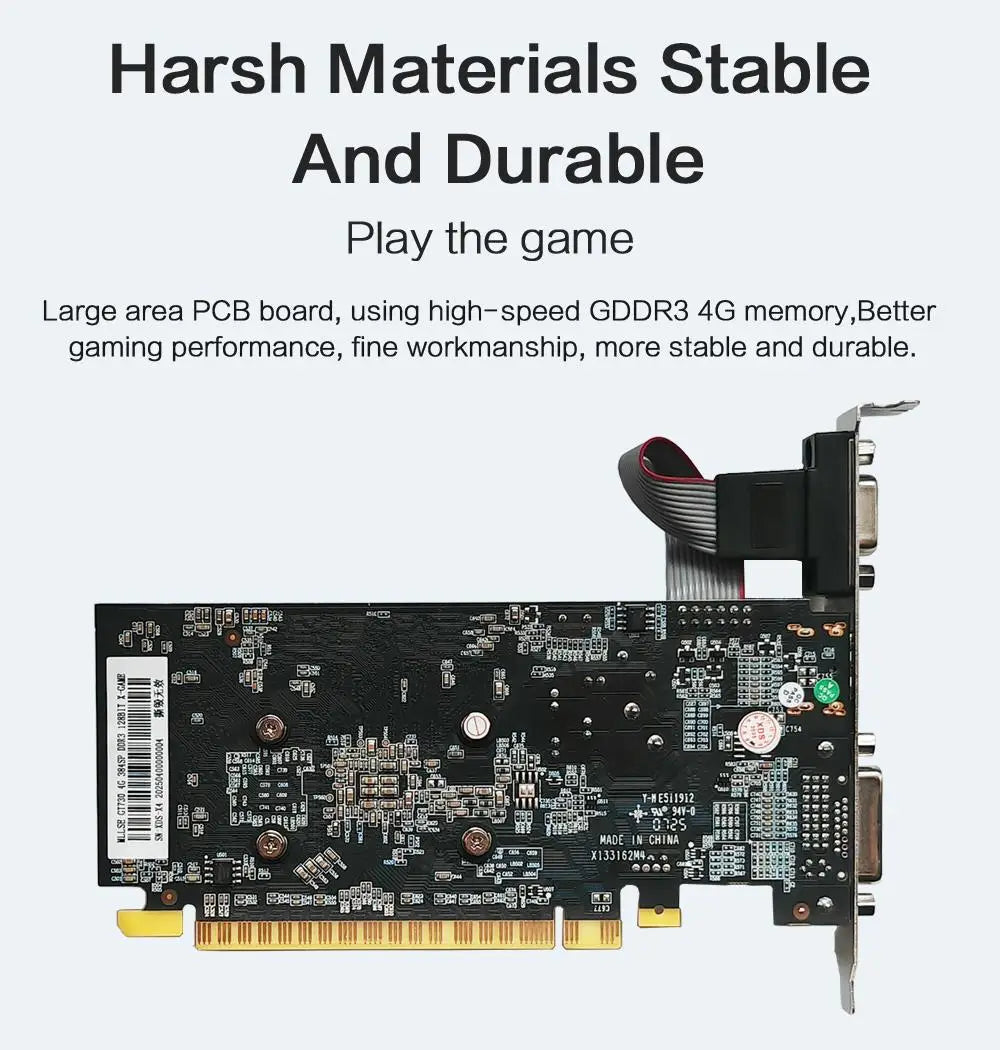 MLLSE GT730 4GB GT740 4GB Graphics Card GDDR3 128Bit DVI VGA PCI-E 3.0 Geforce GPU Gt 730 Gaming Video Card Placa De Video
