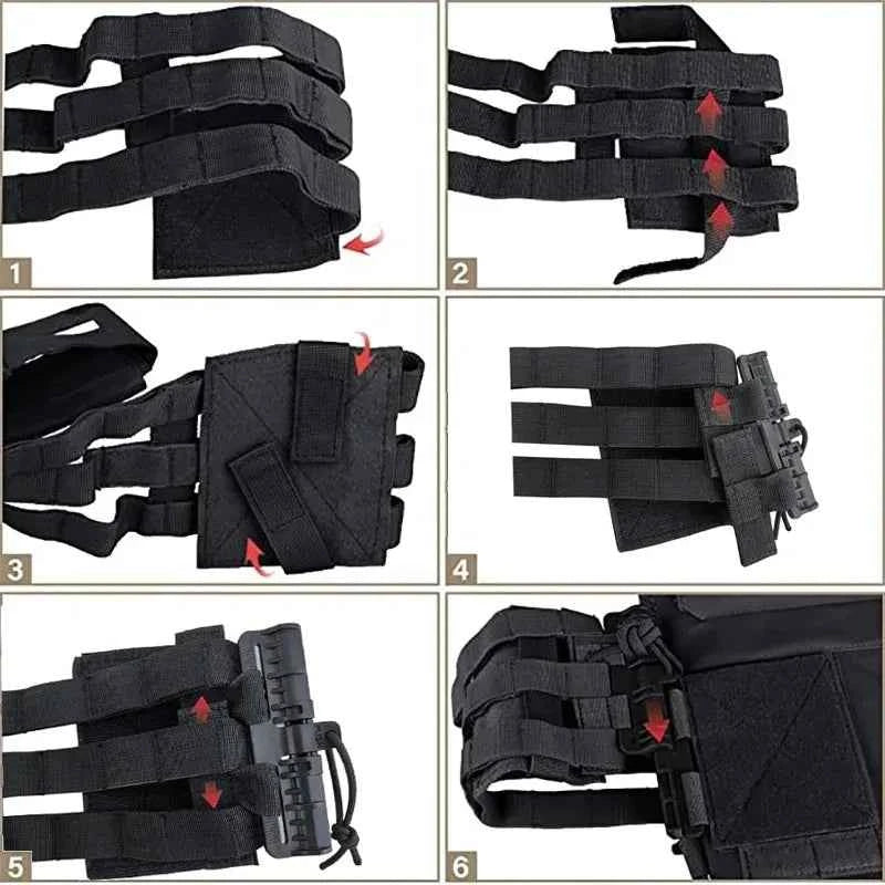 Tactical Vest Quick-Release Buckle Set - Detachable JPC Cover Button for Protective Gear | Outdoor Hunting Accessories
