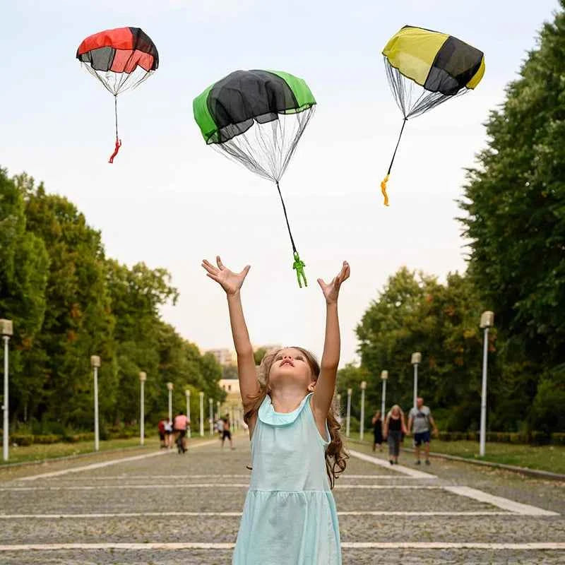 Parachute Toys for Kids Tangle Free Outdoor Flying Parachute Men Outside Toy Easter Basket Idea Unique Boy Girl Gift Kids Crafts