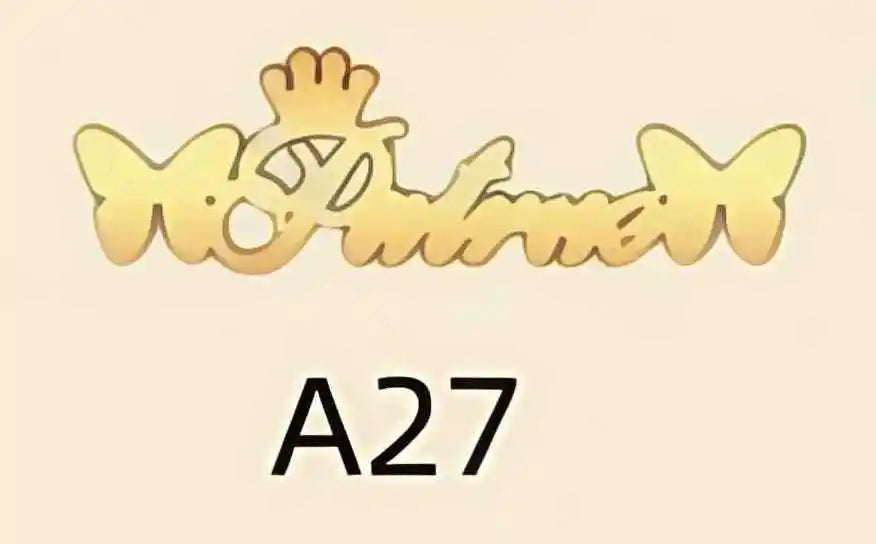 Jeshayuan Custom Bling Name Necklace Personalized Necklace Women Name Necklace Baby Name Necklace Nameplate Jewelry Gift