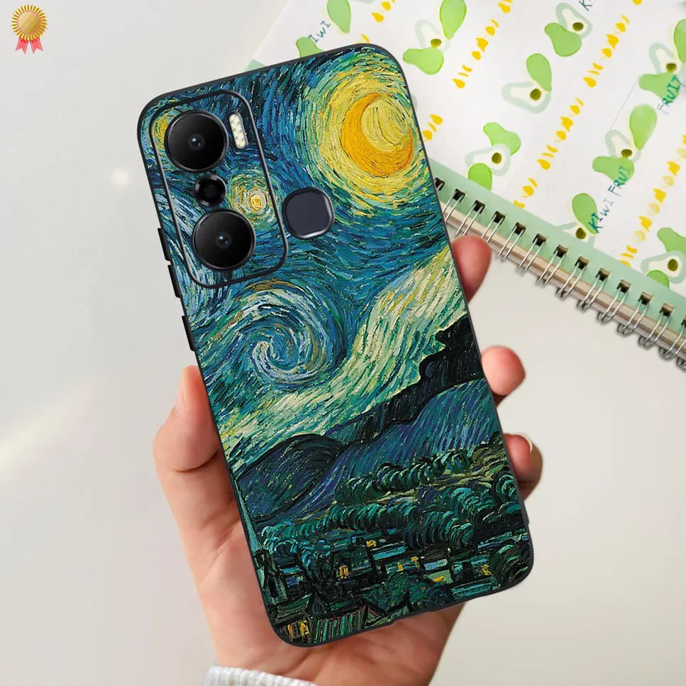 For Infinix Hot 20 Play 20i 4G Case Cute Astronaut Clear TPU Silicone Bumper Cover For Infinix Hot 20 Play 20i Phone Case Funda