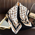 Popular Twill Shawls Europe And America Fashion Bandannas New Print Sunscreen 90cm Kerchief Four Seasons Square Silk Scarves