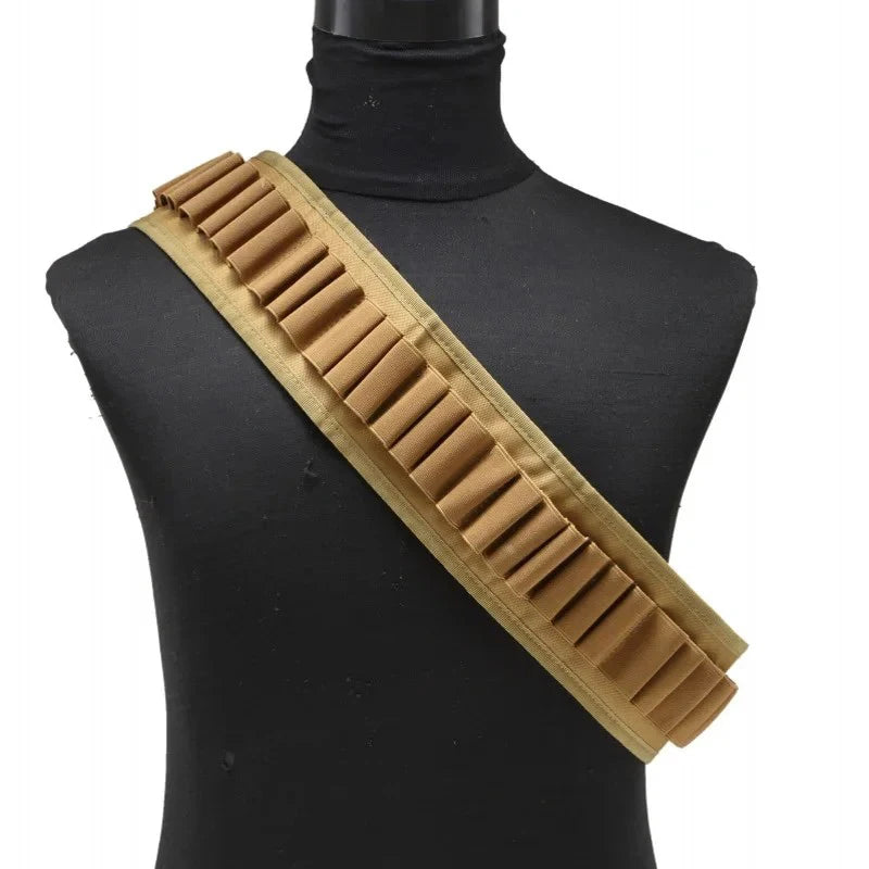 30 Round Shell Holder Belt Training Hunting Accessories Outdoor Sports 12 Gauge 12GA Ammo Bandolier Cartridge Waist Belts