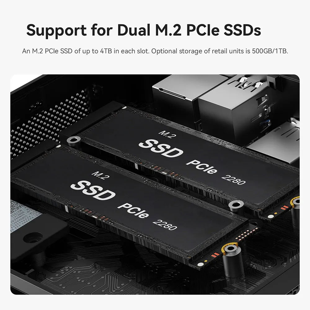 Beelink Ryzen 7 SER5 MAX 6800U SER5 MAX 7735HS 6800U Mini PC AMD DDR4 24GB RAM 500GB 24G1T SSD WiFi6 4K Desktop Computer