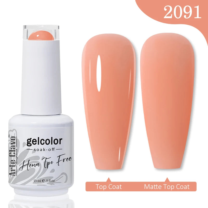 Arte Clavo TPO HEMA FREE Top Quality Discount Price 131 Colors Nail Gel Polish New Formula Nail Gel 15ml Bottle UV Gel Varnish