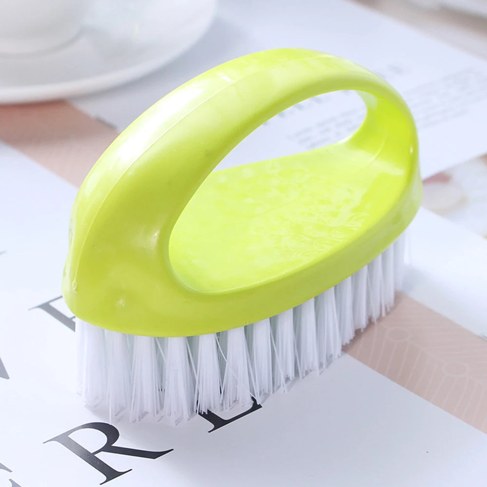 green Color Multifunctional Laundry Cleaning Brush for Clothes & Shoes