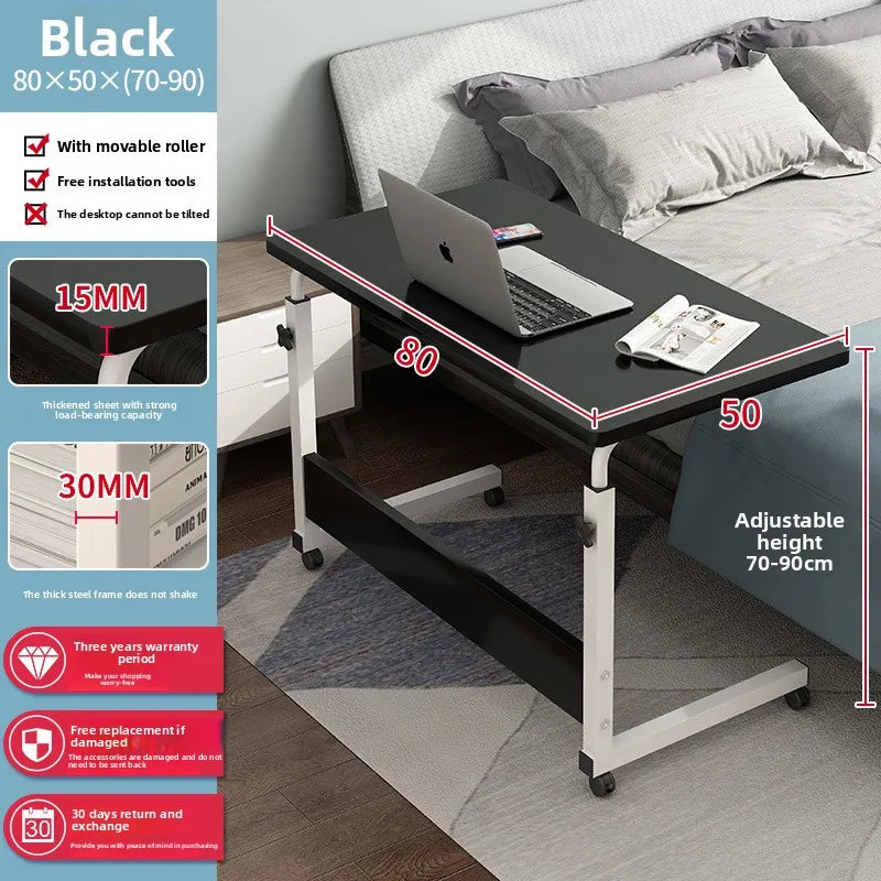 Computer desk Bedside table Mobile lifting small table Household small laptop holder with wheels
