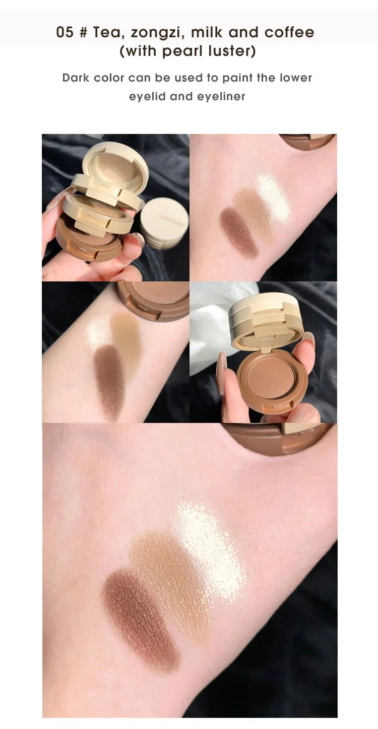 Tri-Color Eye Shadow, Matte Create Multi-Layered Eye Makeup