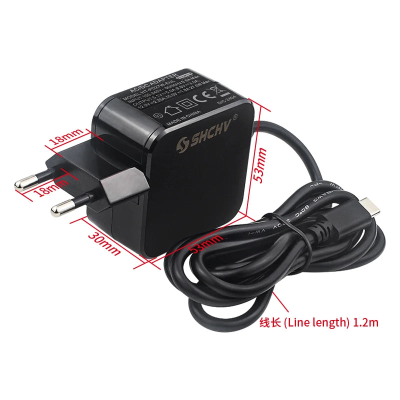 Raspberry Pi 5 Power Supply PD 27W 5.1V 5A USB Type-C Power Adapter EU US UK Plug for RPI 5 Pi5