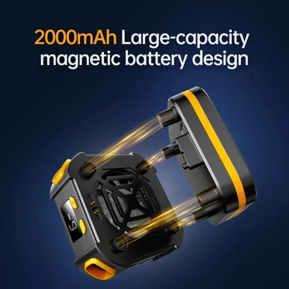 P70 NEW 10W Mobile Phone Semiconductor Cooling Fan Radiator with 2000mAh Battery PUBG Game Cooler for IPhone Android Universal