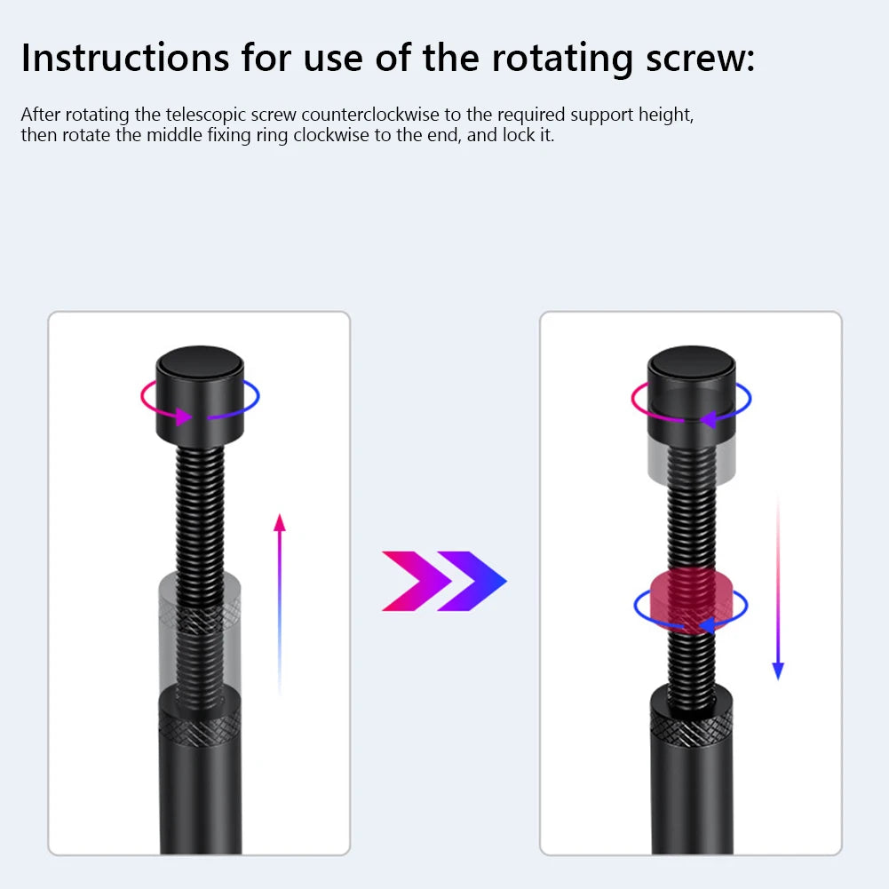 Graphics Card GPU Holder Adjustable Telescopic Rotary Screw Aluminum Alloy Support Vertical GPU Bracket GPU Video Card Holder