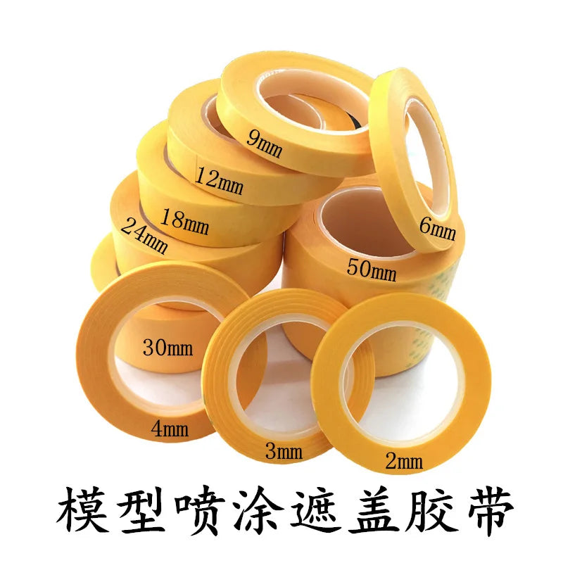 Model Masking Tape Toys Spray Coloring 2mm - 50mm Easy Removal For Model Minature Craft and Art Painting