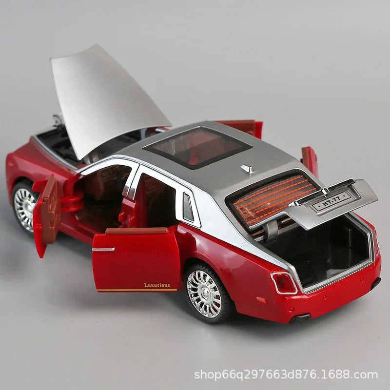 Kids Inertia Car Toy, Simulation Phantom Car Model with Door Opening, Sound & Light Music, Boys Early Educational Vehicle Gift