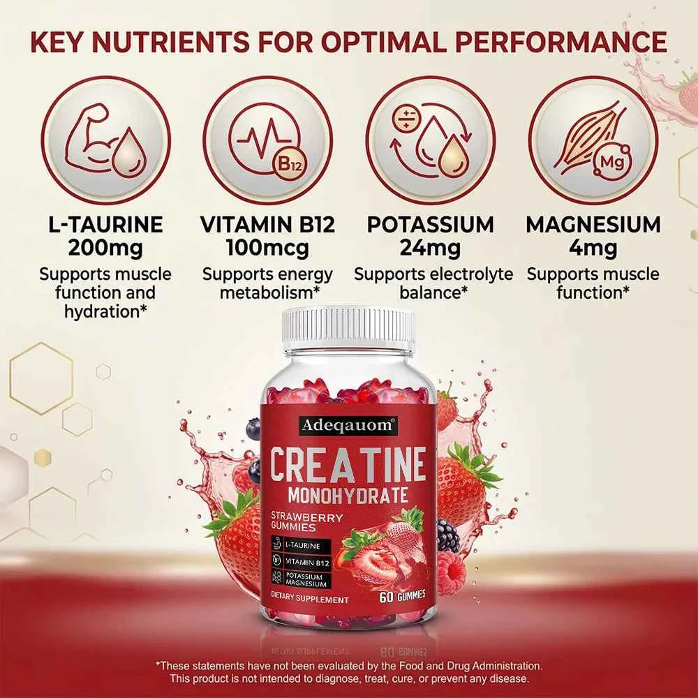 Creatine Monohydrate Gummies 5 g – Muscle & Recovery