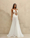 2025 New Elegant Chiffon 2 Piece Bikini Sexy Women Swimsuit Swimwear Female A-Line Skirt Bikini Set Thong Party Dress For Women